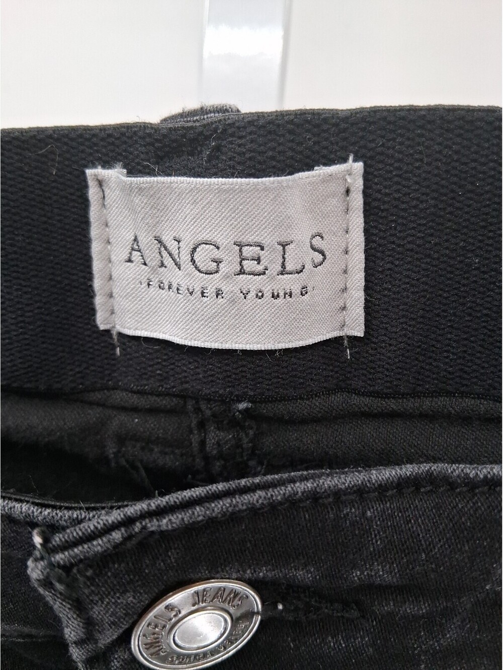 Angels Forever Young Jeans Women's 12/31 Black Everluxe Sculpt Straight Stretch - Picture 5 of 11